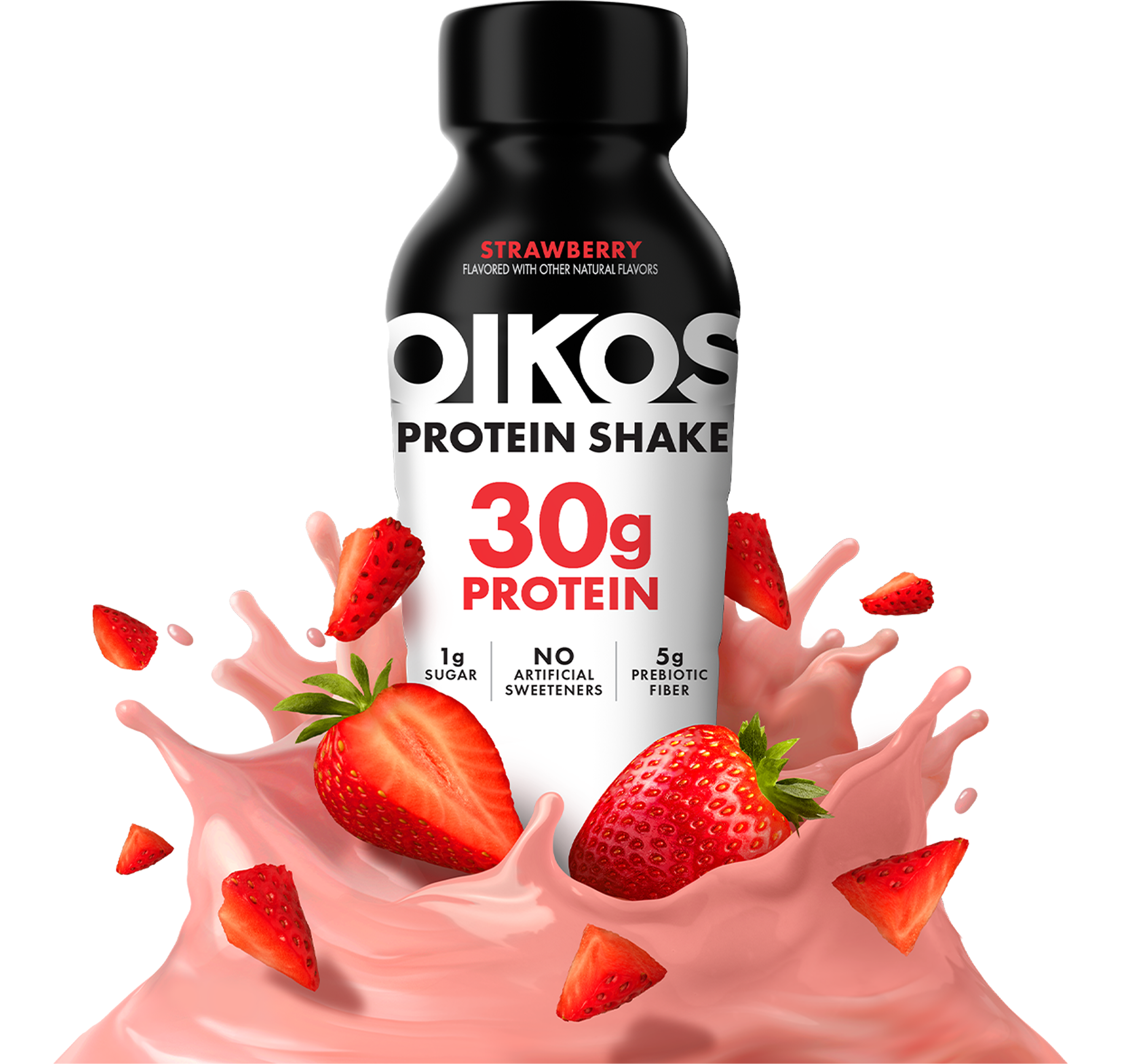Strawberry Oikos High Protein Shake with 30g Protein